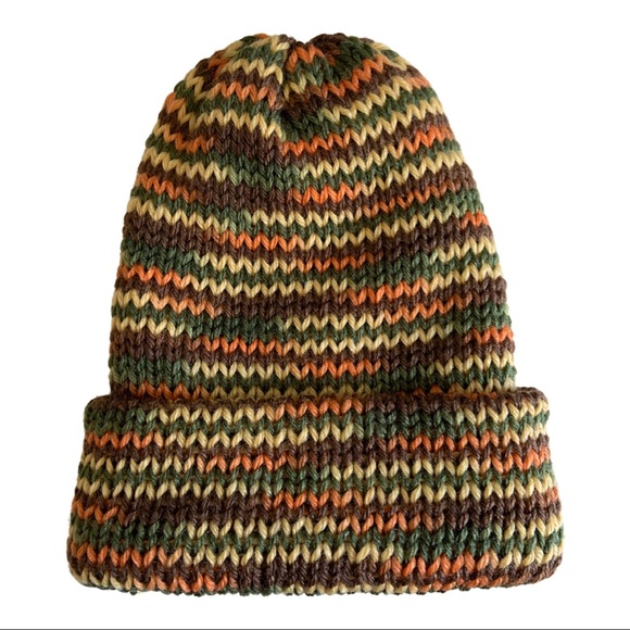 Accessories - Brand New Hand Knit Beanie Hat w/ Vintage Yarn
